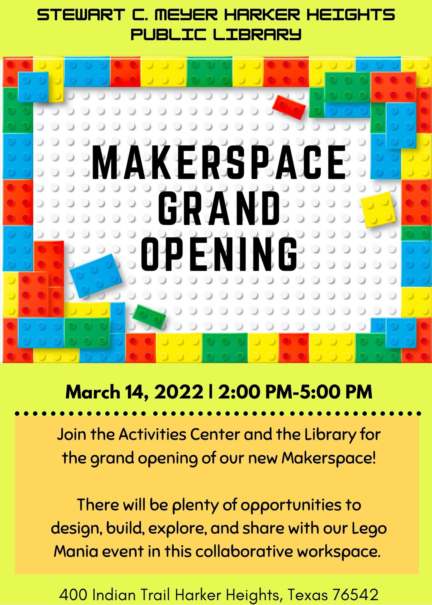 MakerSpace Grand Opening 03.14.22