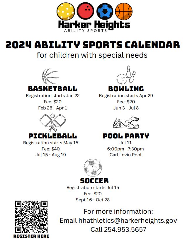 2024 Ability Sports Calendar