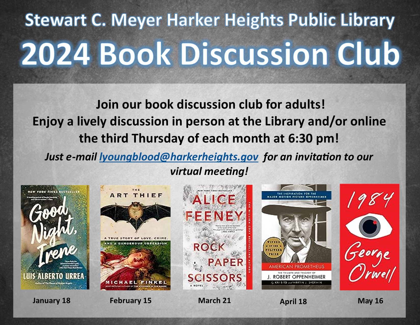 book discussion club spring 2024 REVISED